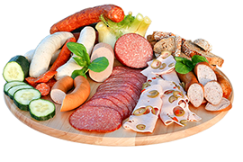 Salsichas, galantines, paté, linguiça, chouriço, salame, salsicha tipo munique, salsicha tipo nuremberga, chouriço alemão, cachorro, francesinha